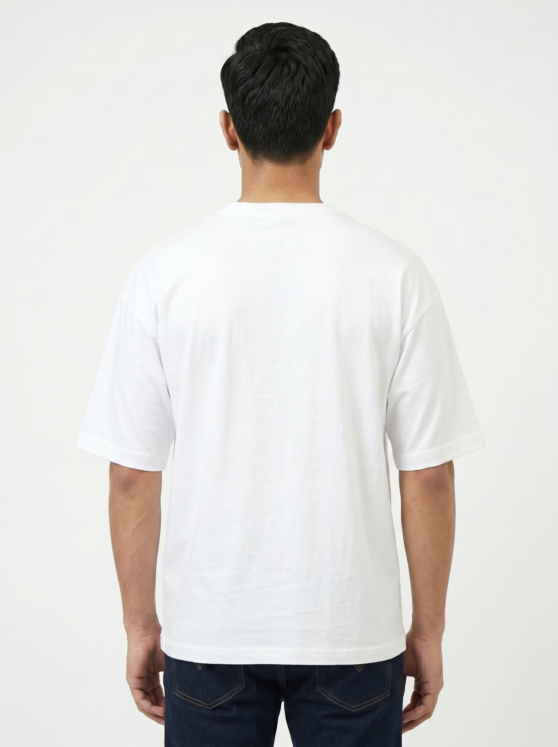 White Plain Baggy T-Shirt second view