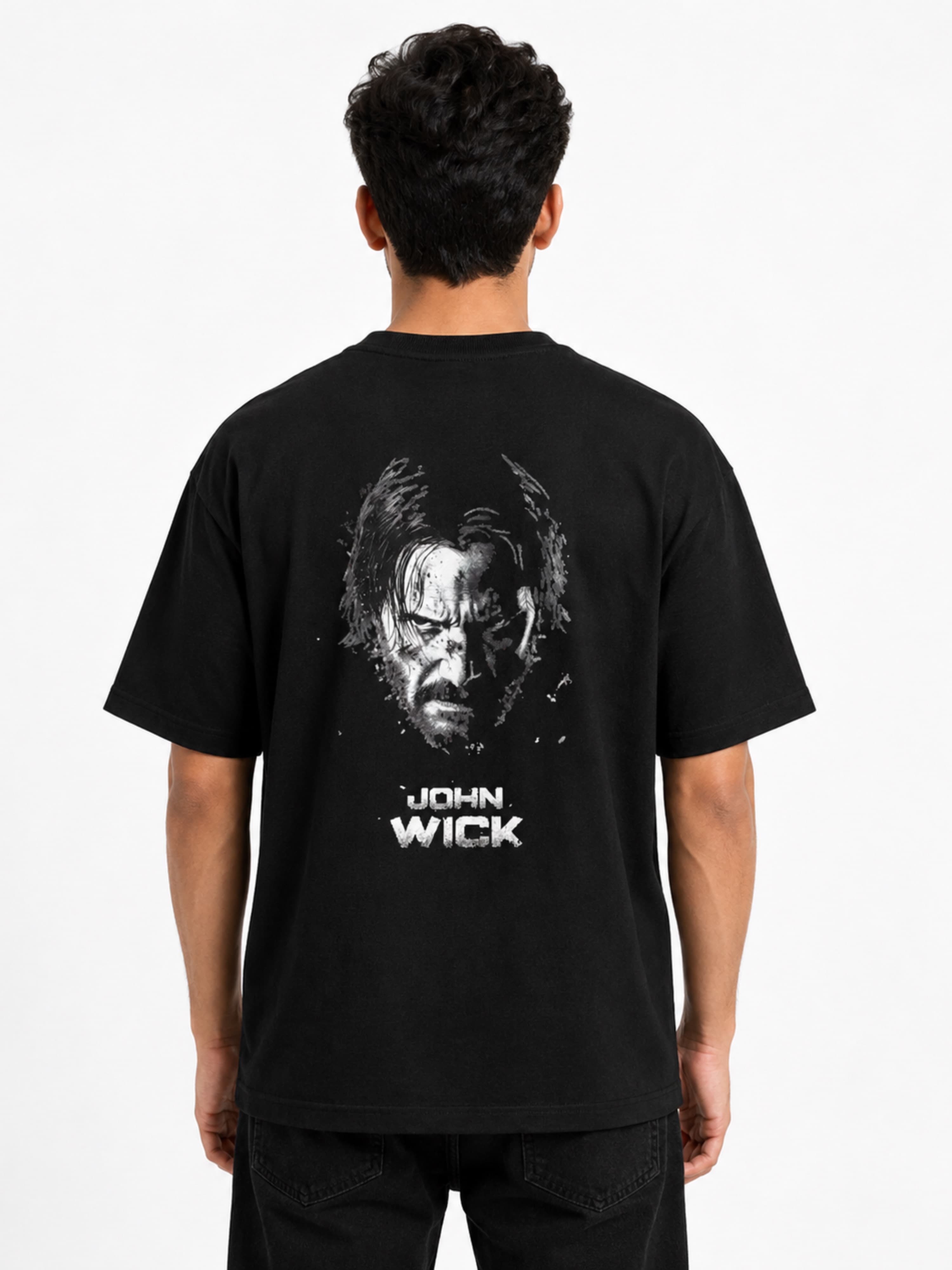 JOHN WICK GRAPHIC T-SHIRT - Black