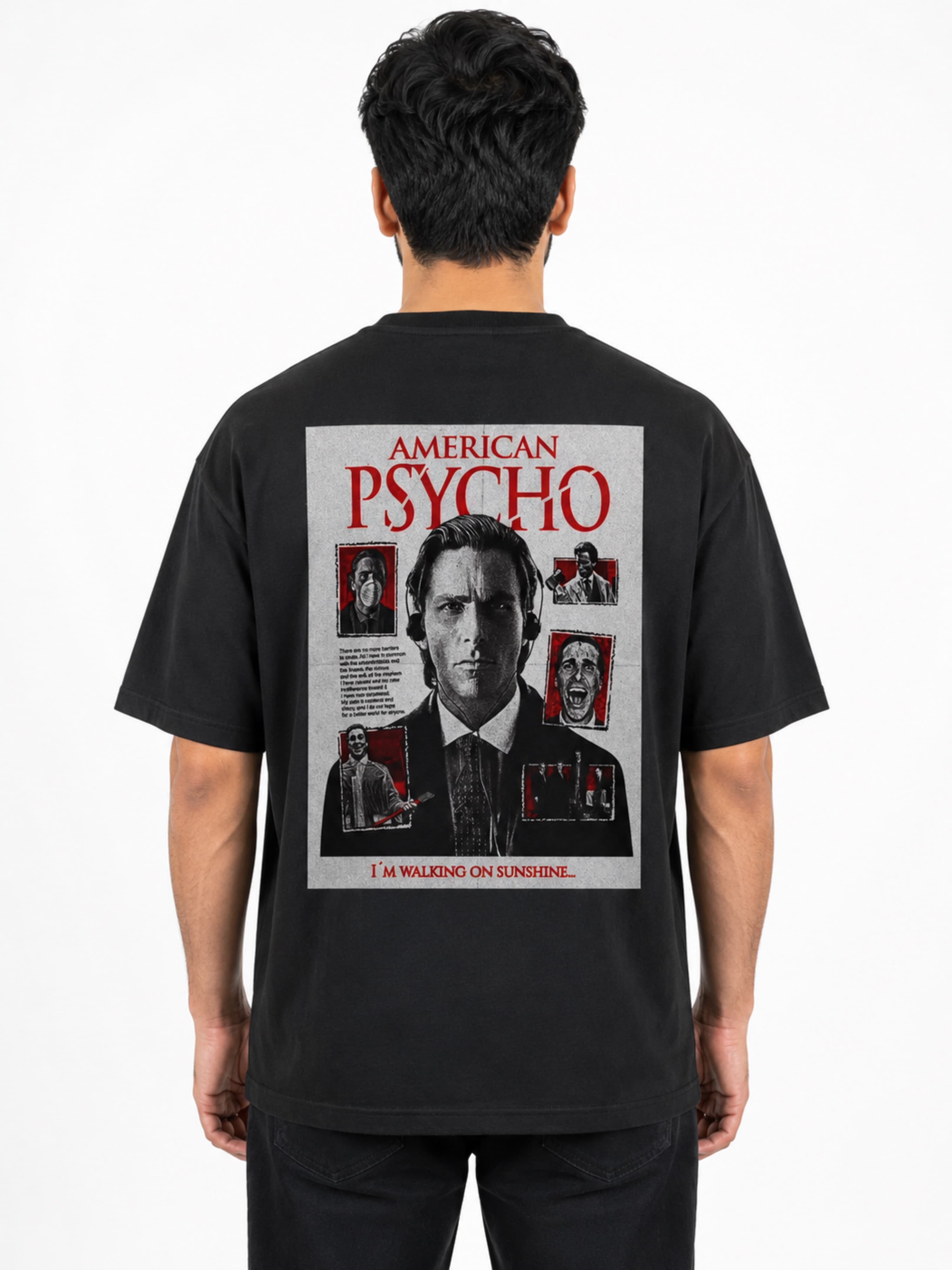 AMERICAN PSYCHO GRAPHIC T-SHIRT - Black