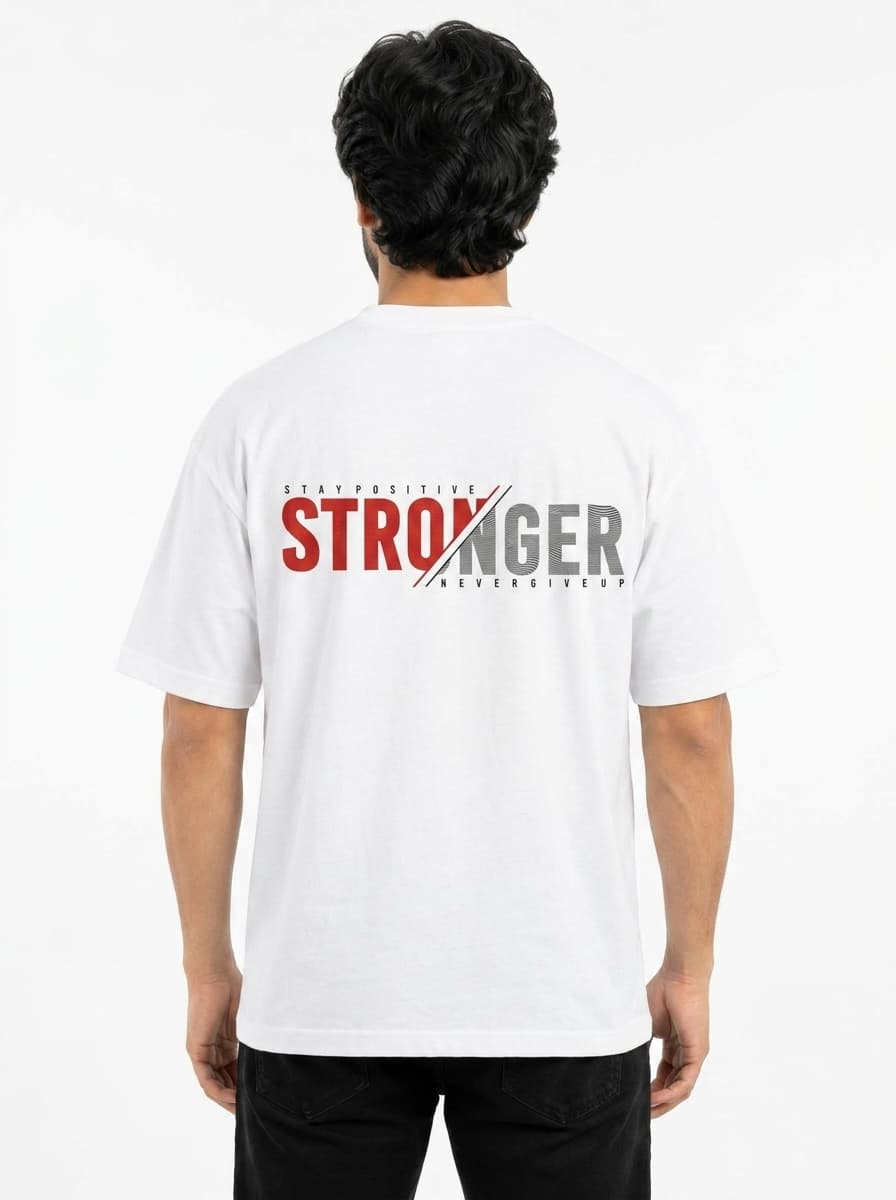 STRONGER GRAPHIC T-SHIRT - White