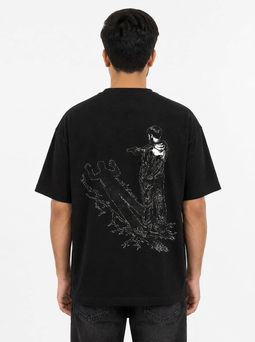 SHADOW AIM GRAPHIC T-SHIRT - Black