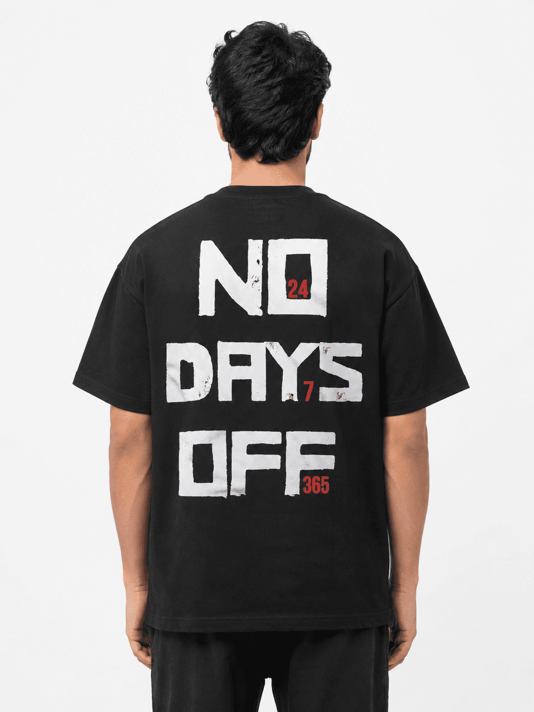 NO DAYS OFF GRAPHIC T-SHIRT - Black
