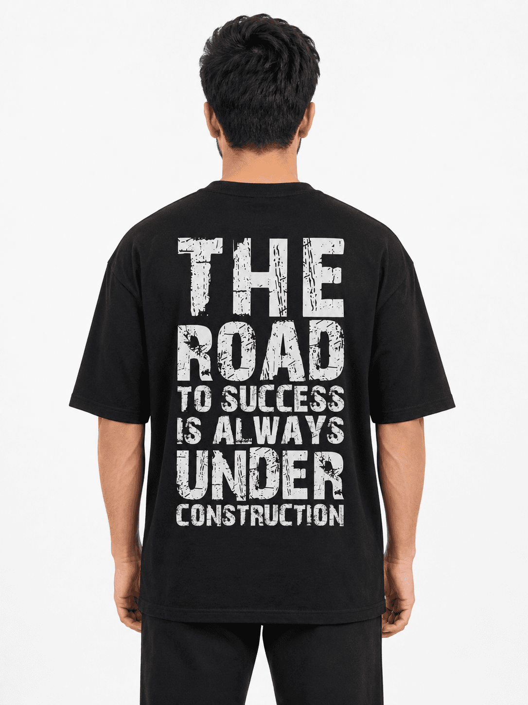 ROAD TO SUCCESS GRAPHIC T-SHIRT - Black