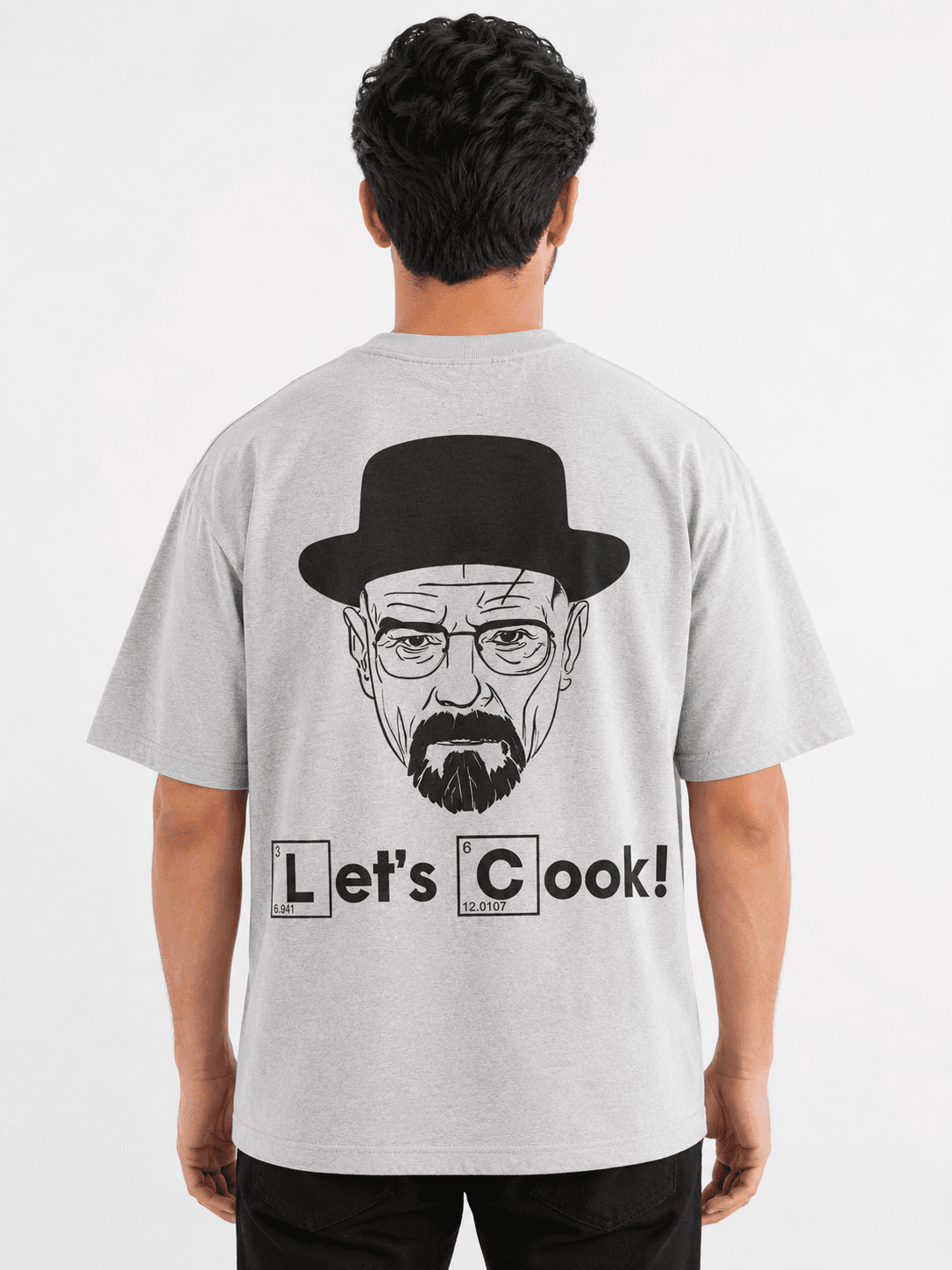 LET'S COOK GRAPIC T-SHIRT - Grey