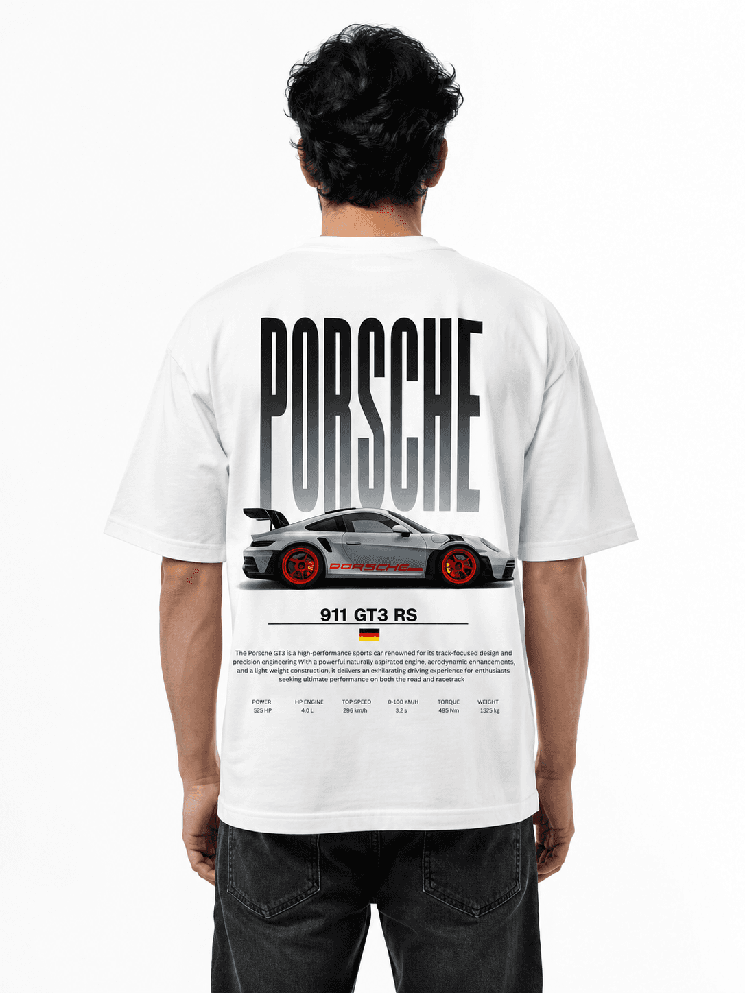 NOVRIK PORCHE STREET T-SHIRT - White
