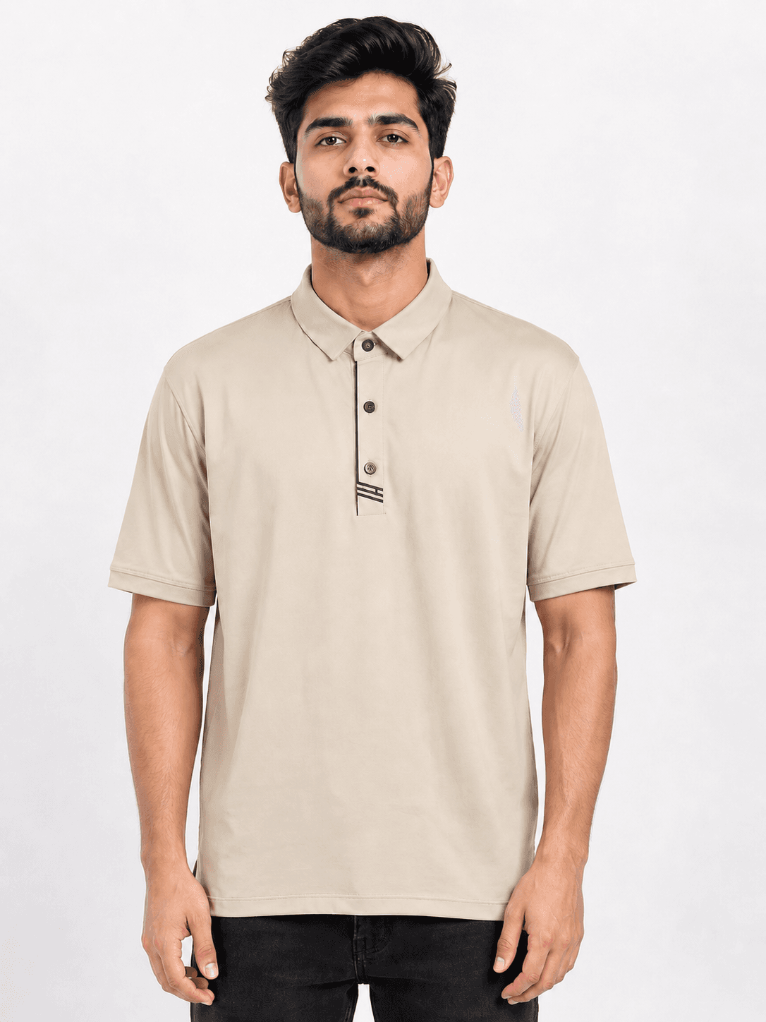 LUXE ESSENTIAL POLO T-SHIRT