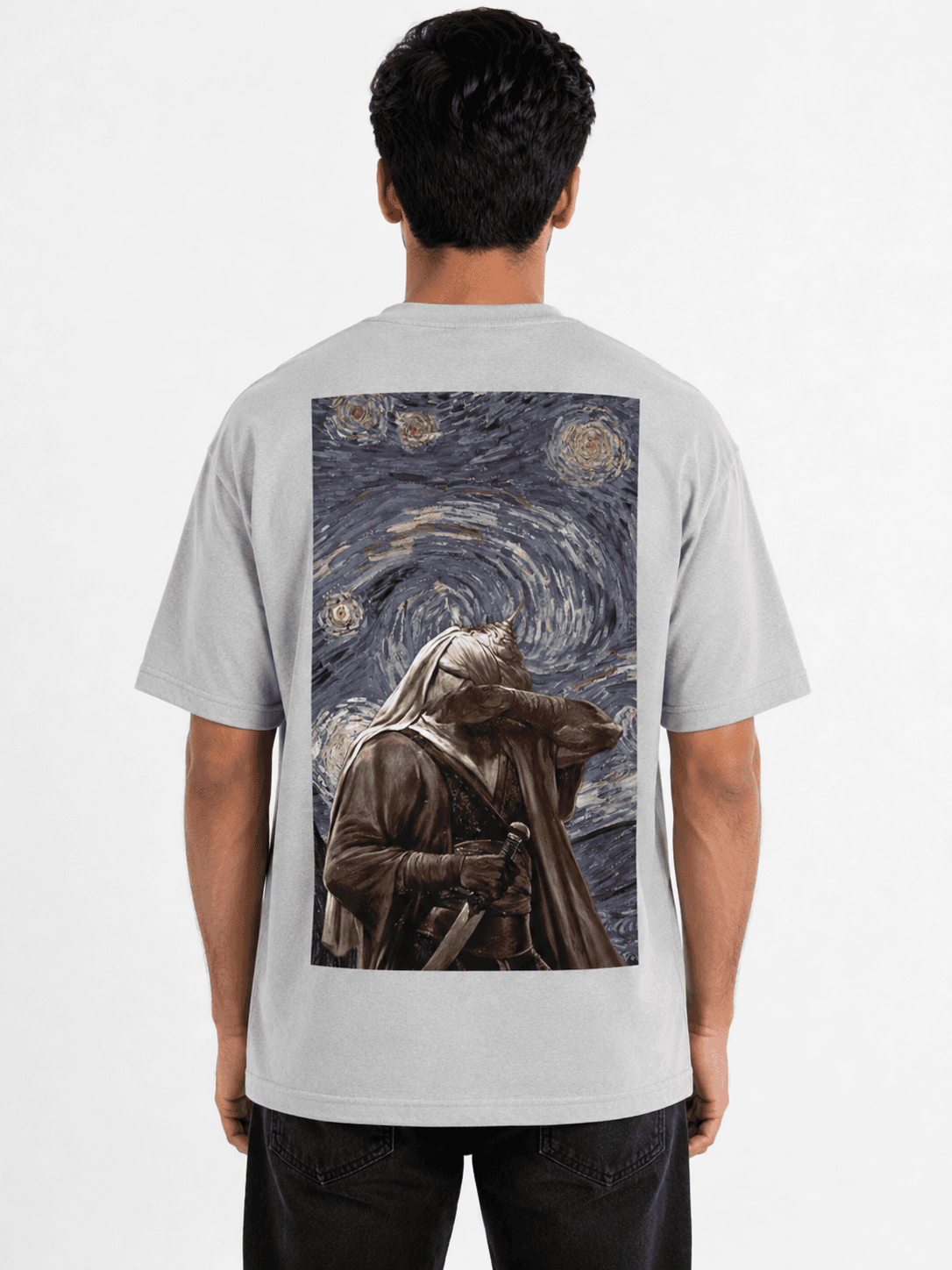 CELESTIAL WARDEN GRAPHIC T-SHIRT - Gray