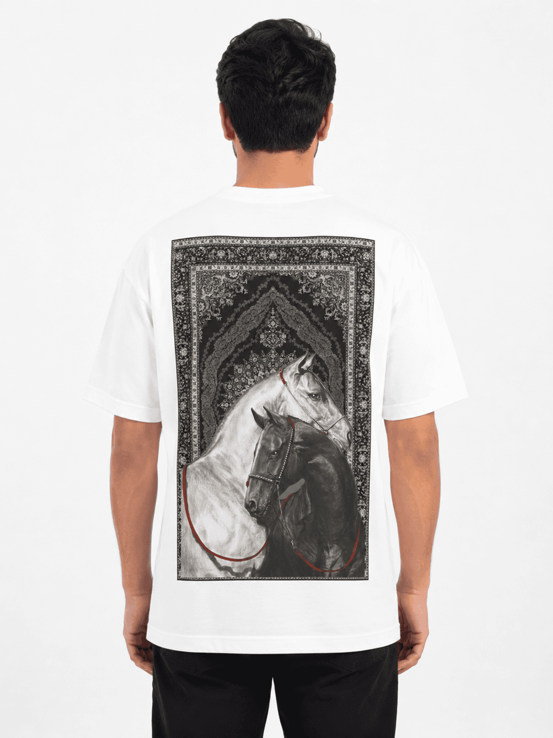 ROYAL HORSE GRAPHIC T-SHIRT - White