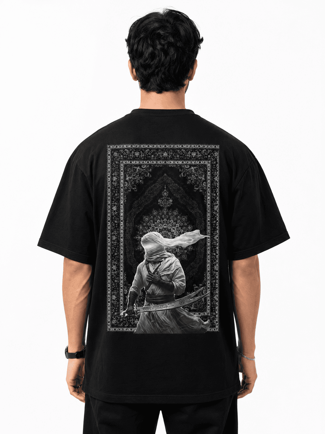 BLACK WARRIOR GRAPHIC T-SHIRT - Black